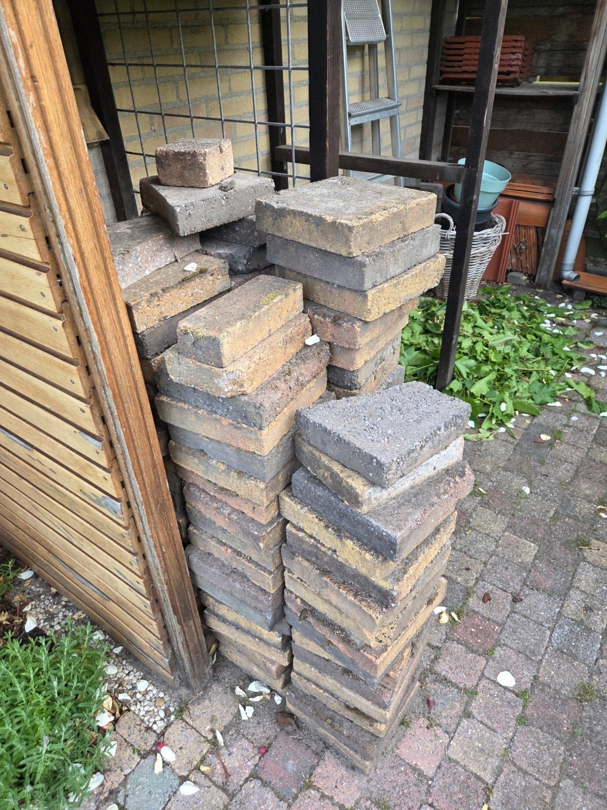 Tegels, Ophalen, Gebruikt, Beton, Terrastegels