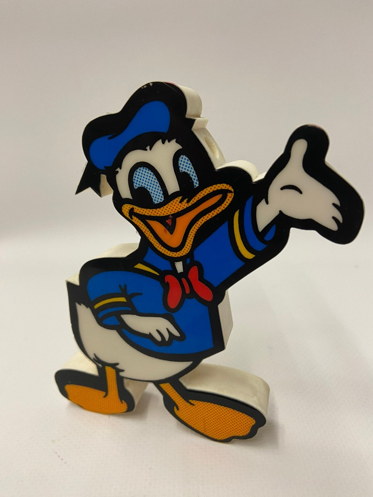 Squeeze 'n Squeak piepfiguur Disney Donald Duck, Ophalen of Verzenden, Donald Duck, Gebruikt, Beeldje of Figuurtje