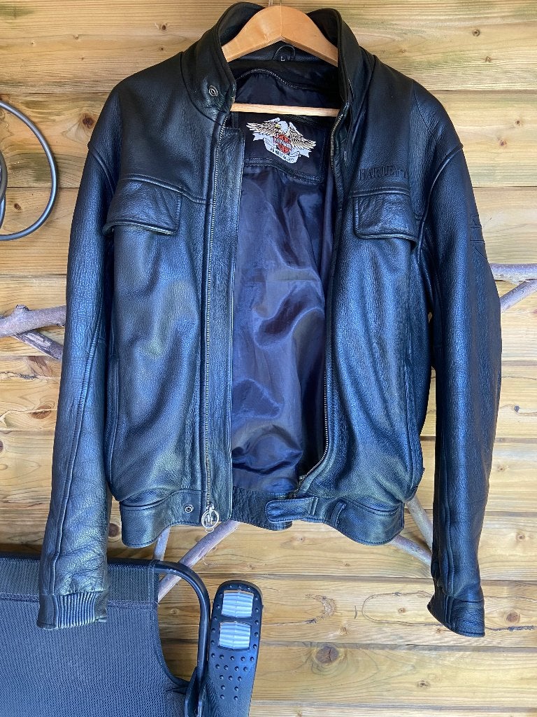 Leren Harley Davidson motorjas, Motoren, Kleding | Motorkleding, Dames, Jas | leer, Harley Davidson, Ophalen of Verzenden