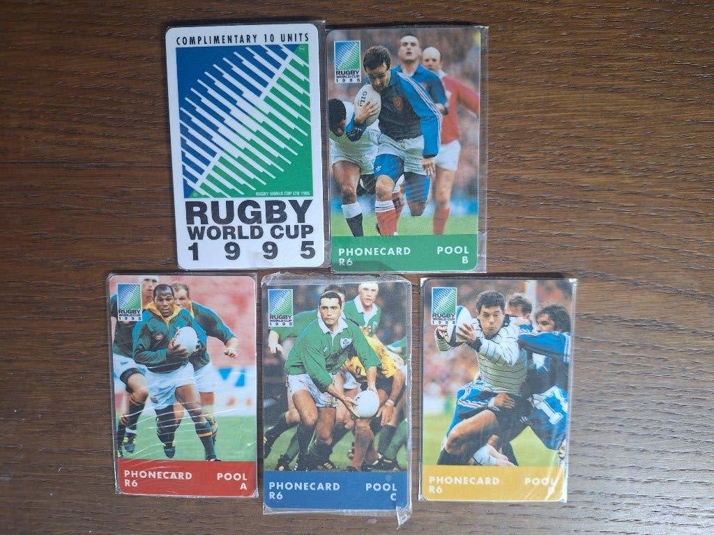 5 MINT in blister chiptelefoonkaarten Zuid-Afrika, Verzenden
