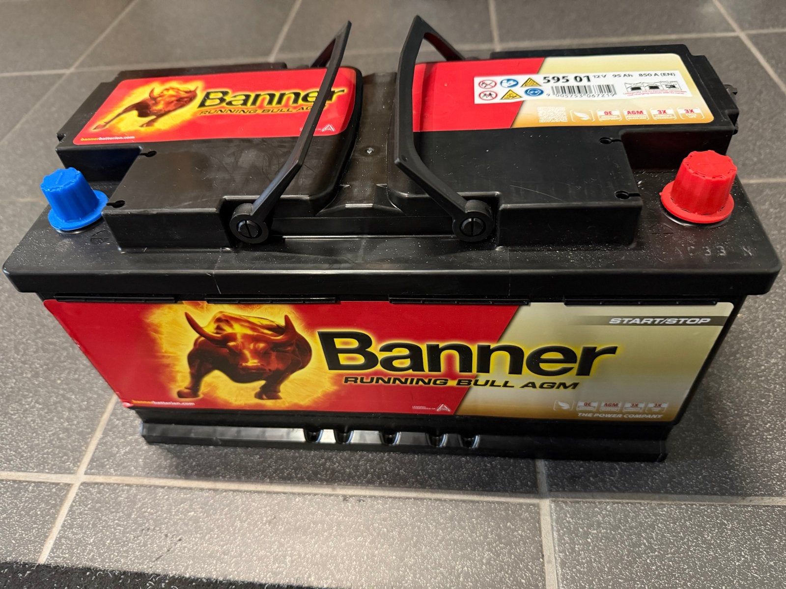 Banner Running Bull AGM Start/Stop Accu 12V 95Ah, Ophalen, Nieuw, Overige automerken