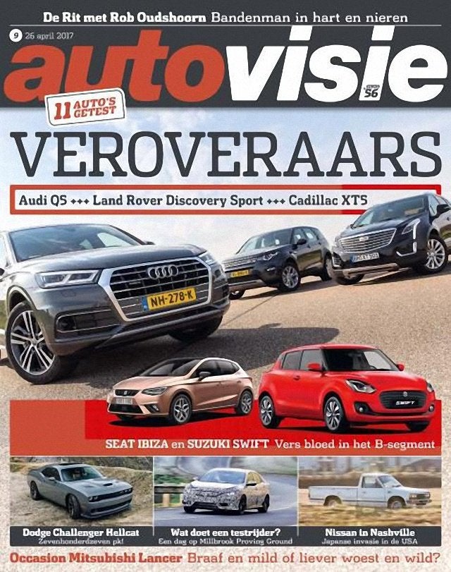Autovisie 9 2017 : Dodge Hellcat - VW Golf E / GTI / R - BMW, Ophalen of Verzenden, Gelezen, Algemeen