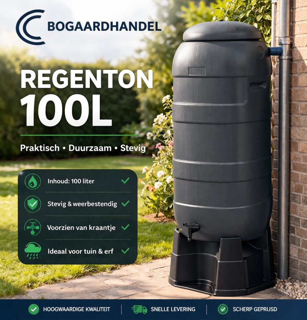Regenton BeGreen compl, 100-liter *ANTRACIET + voet