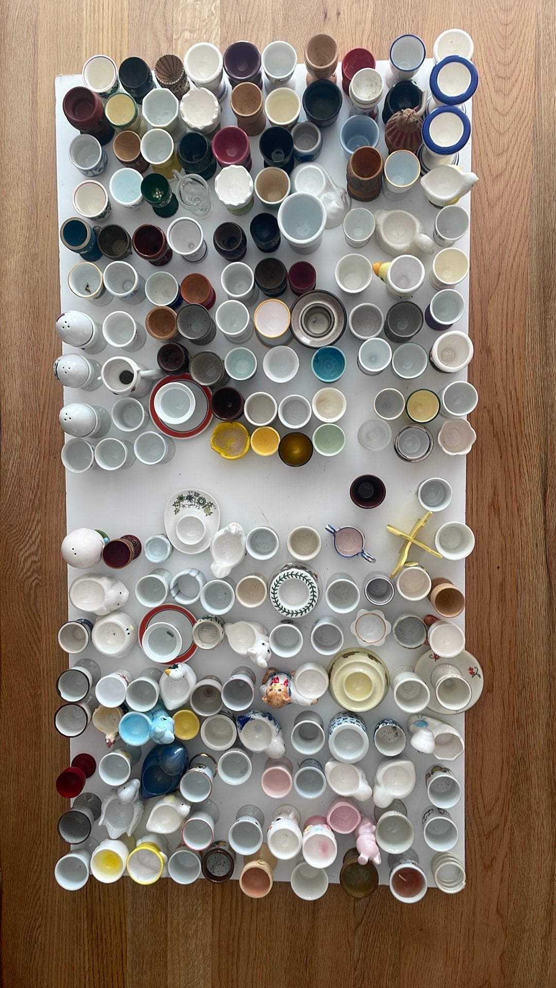170-delige verzameling eierdopjes, Verzamelen, Complete verzamelingen en Collecties, Ophalen