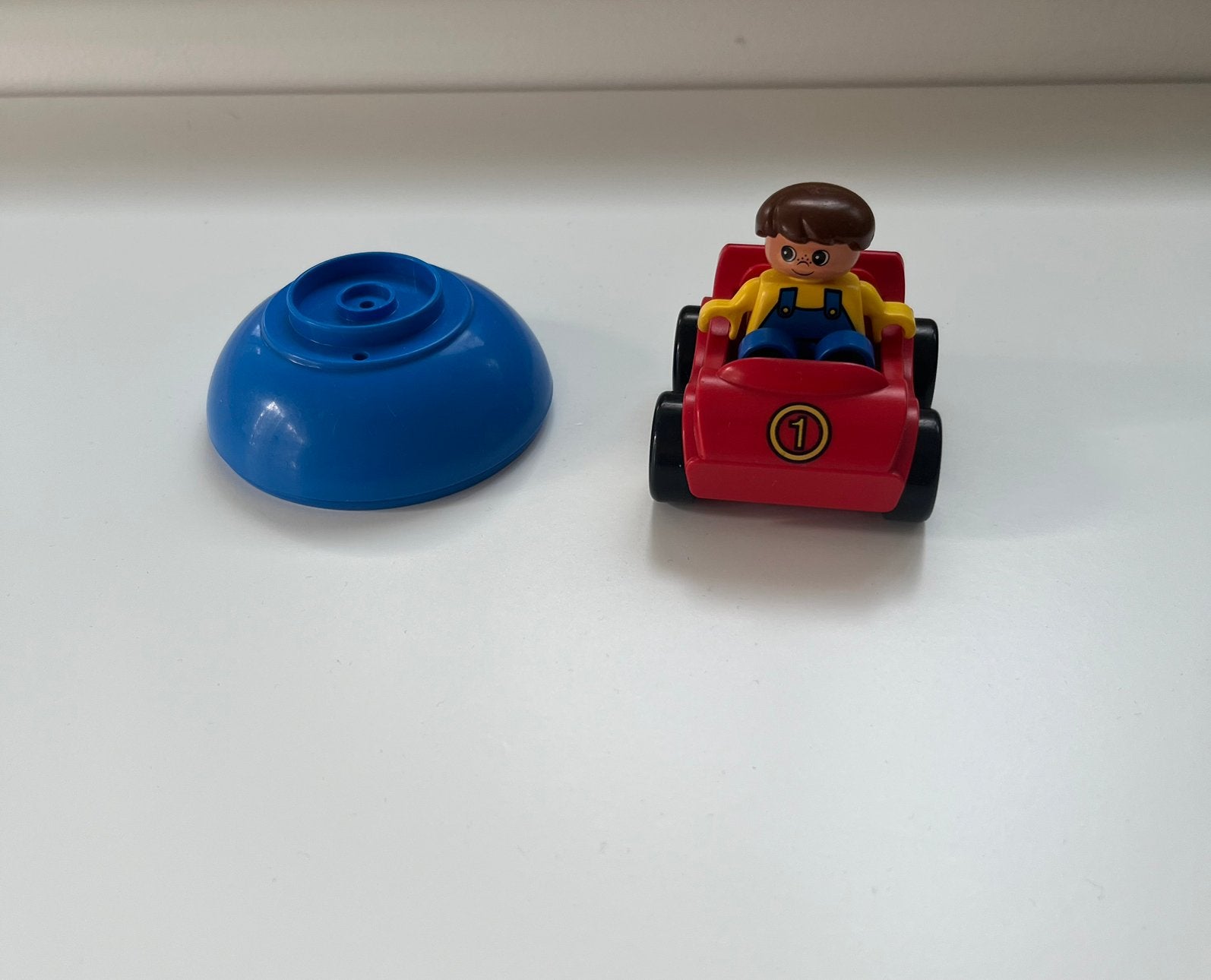 LEGO Duplo 2751 Duplo egg jongetje in auto, Gebruikt, Ophalen of Verzenden, Duplo, Complete set