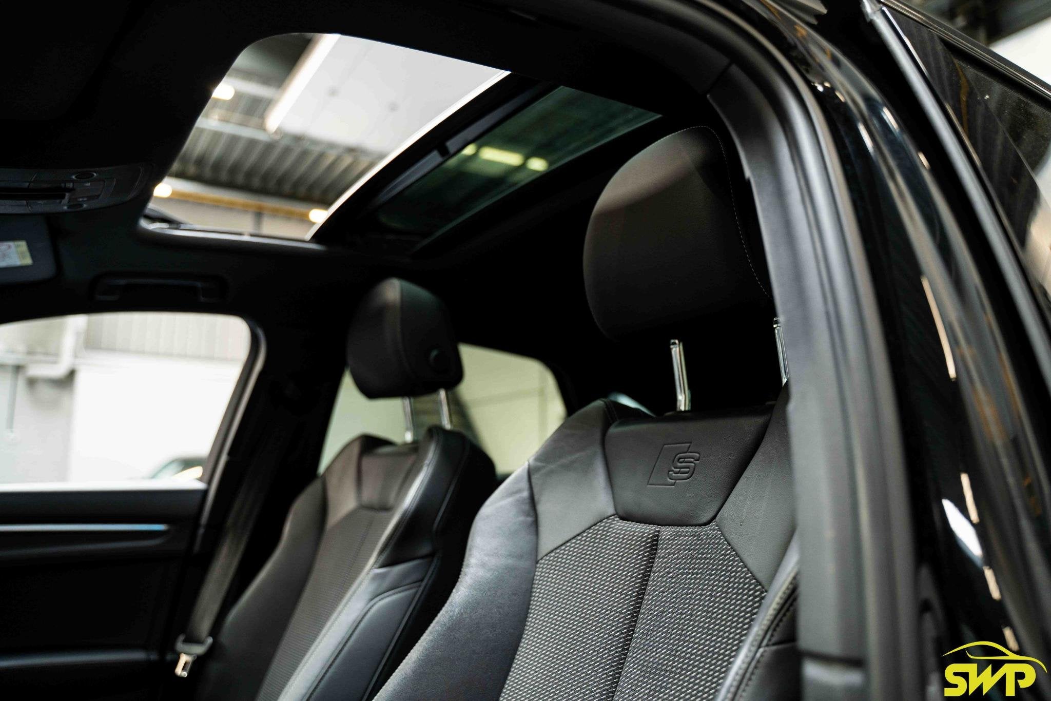 Audi Q3 Sportback 45 TFSI e S Edition | 2x s-line | led | Pa, Auto's, Gebruikt, 150 pk, Leder en Stof, Zwart