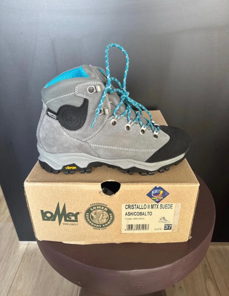 Lomer cristallo II mtx suede, dames 37, Nieuw, Grijs, Wandelschoenen, Ophalen of Verzenden