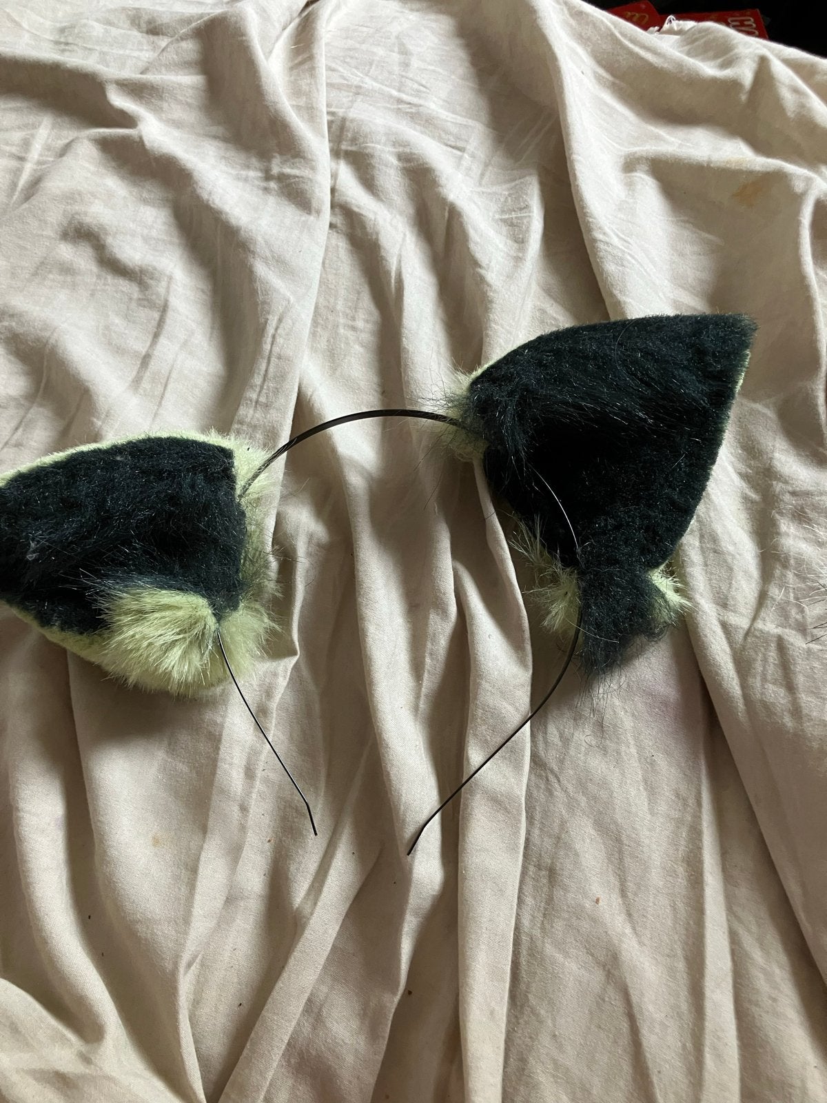 Groene kattenoren haarband - Feest of Cosplay, Ophalen, Zo goed als nieuw, Hoed of Pruik, Fantasy