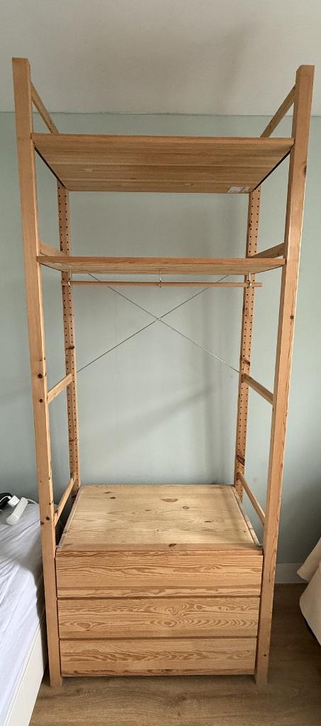 IKEA Ivar open kast met lades, roede en planken, Ophalen