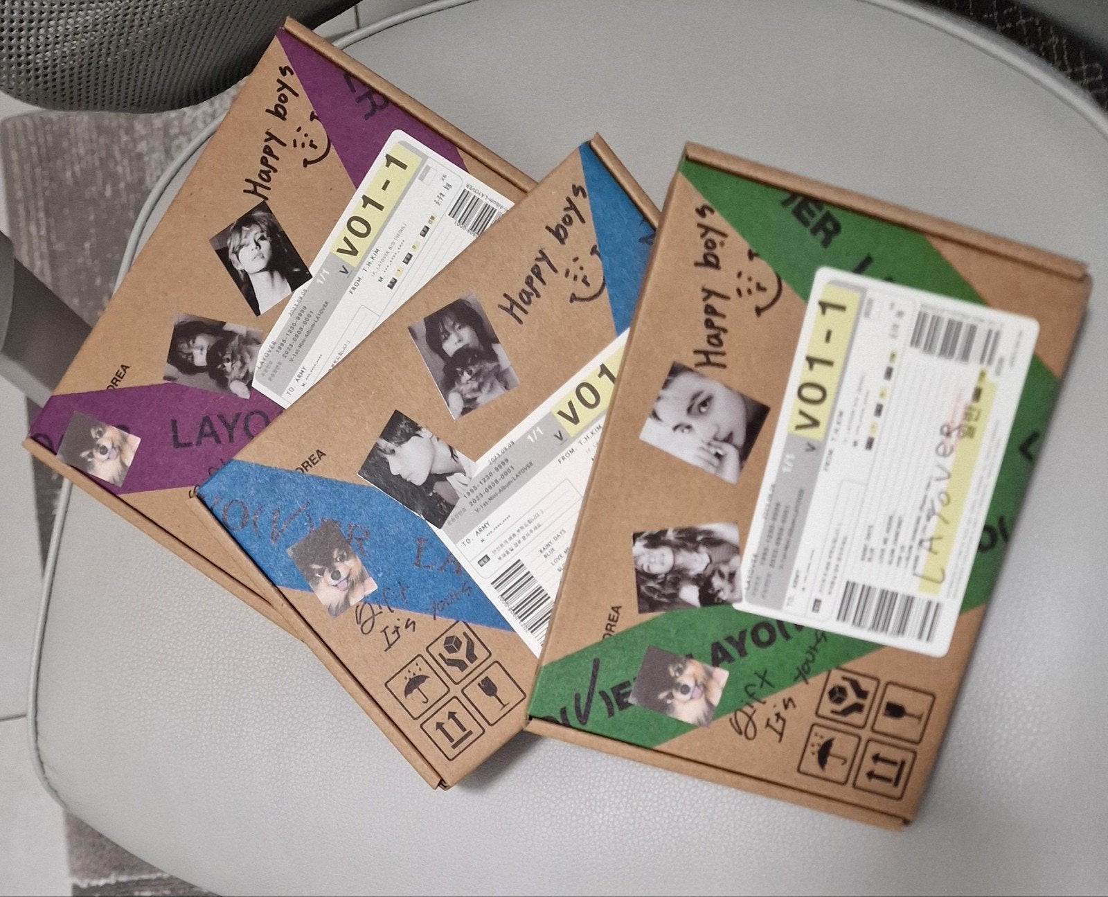 BTS V Layover Albums (3 versies), Ophalen of Verzenden, Nieuw