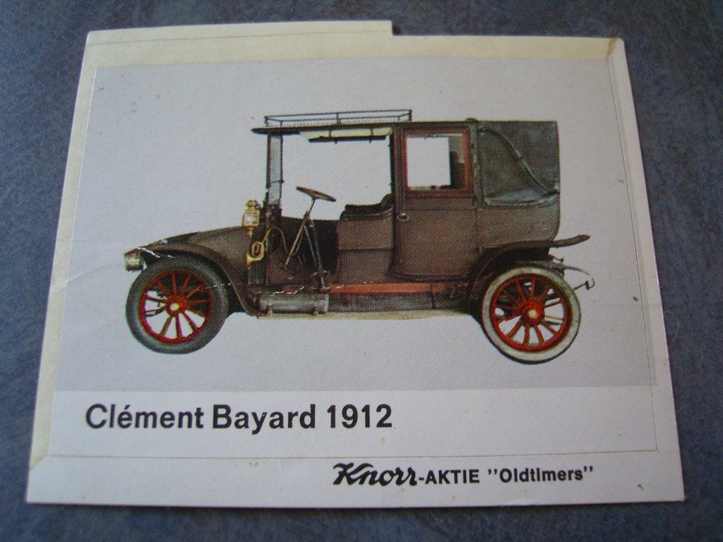 sticker knorr aktie oldtimers clément bayard 1912, Ophalen, Zo goed als nieuw