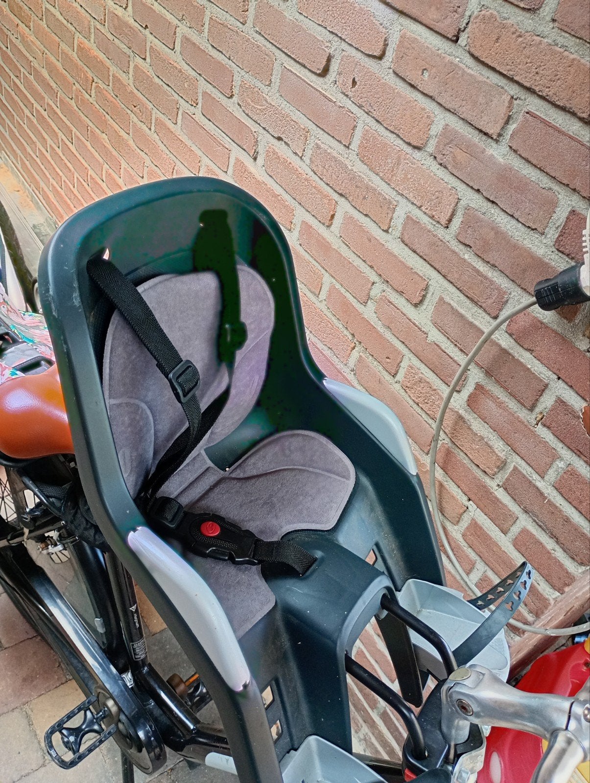 Zgan Polisport Mini Bubbly stuur fietsstoeltje, Fietsen en Brommers, Voetsteuntjes, 0 t/m 18 kg, Ophalen of Verzenden, Zo goed als nieuw