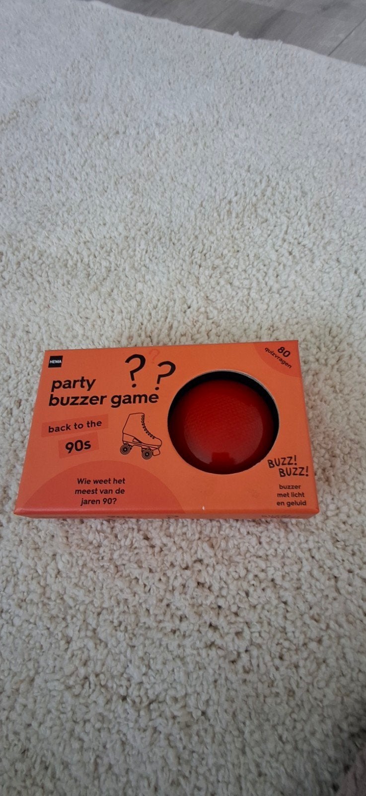 Party Buzzer Game: Back to the 90s - HEMA, Hobby en Vrije tijd, Gezelschapsspellen | Bordspellen, Vijf spelers of meer, Ophalen of Verzenden