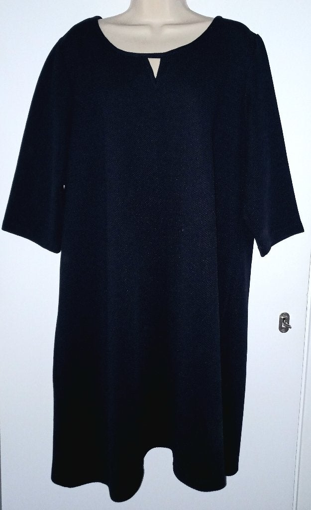 MS Mode jurk maat 46/48, Ophalen of Verzenden, Zo goed als nieuw, Blauw, Jurk