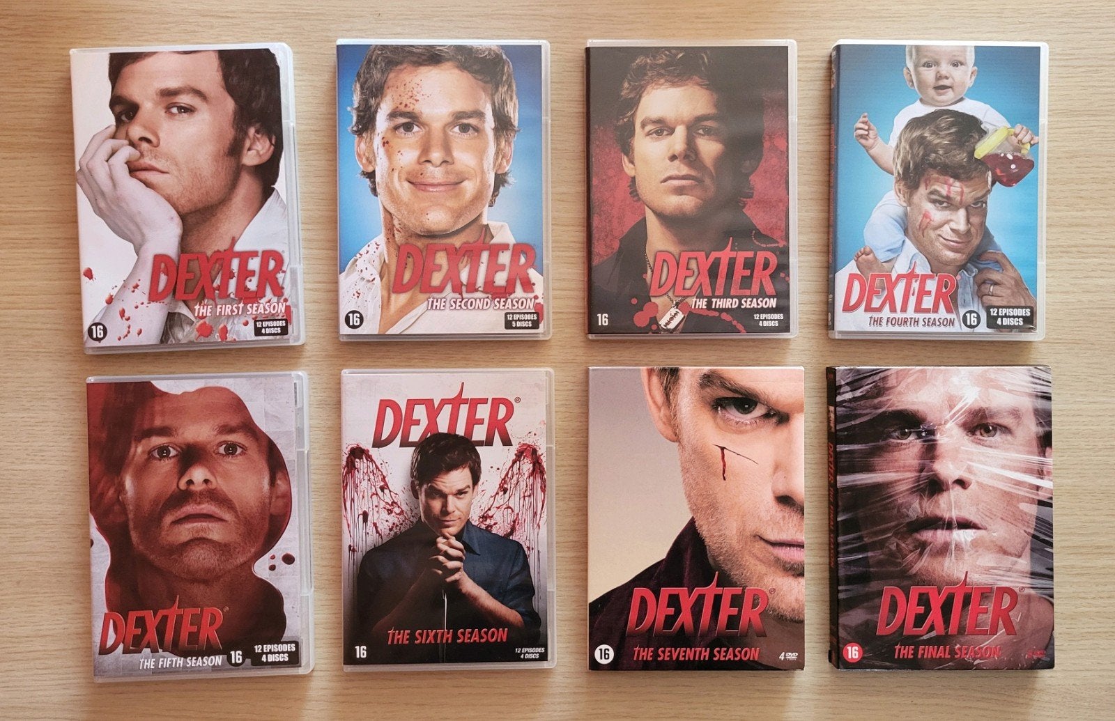 Dexter - complete serie (seizoen 1-8), Vanaf 16 jaar, Ophalen of Verzenden, Zo goed als nieuw, Thriller