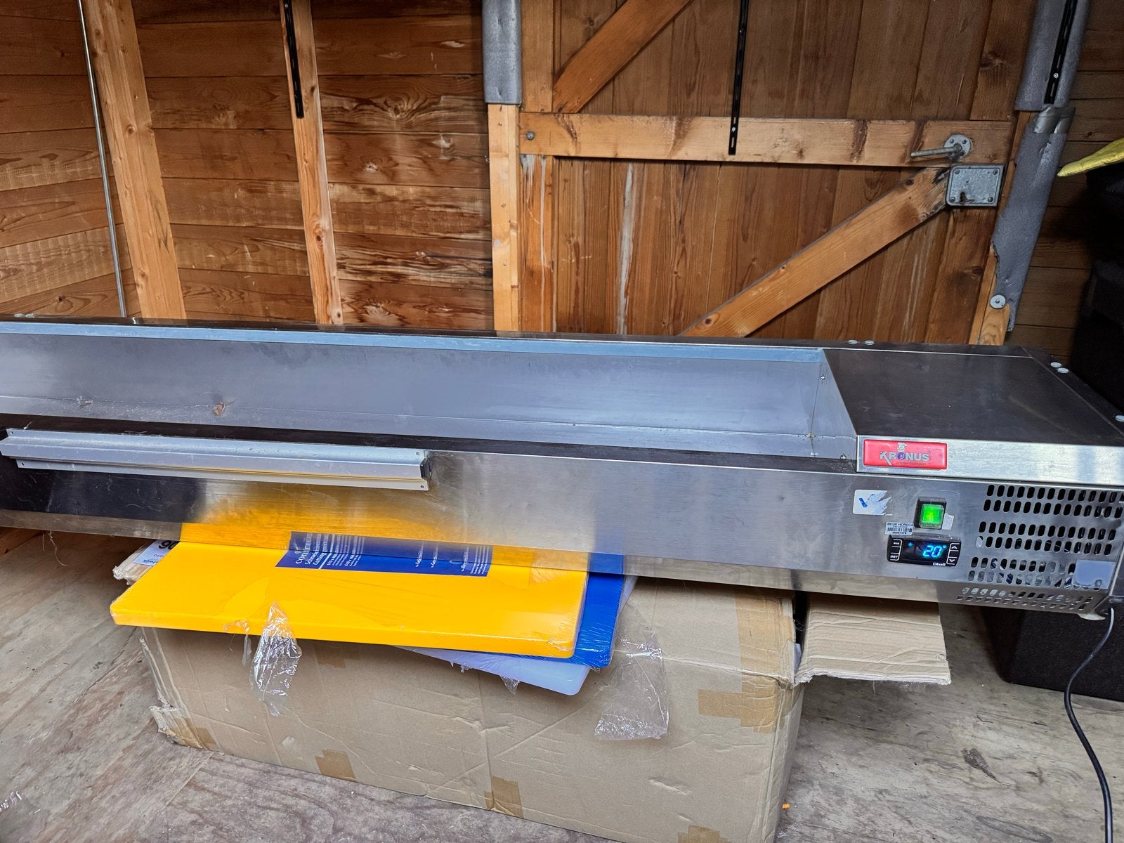 Kronus Horeca Koelvitrine - RVS, 20C Display, Ophalen of Verzenden, Gebruikt, Koelen en Vriezen