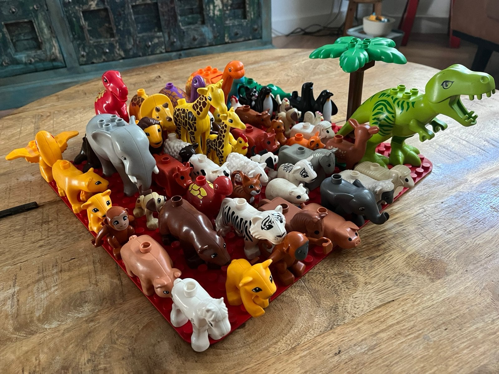 Grote Duplo collectie: zoo, boerderij, voertuigen, Peppa Pig, Kinderen en Baby's, Speelgoed | Duplo en Lego, Ophalen, Gebruikt