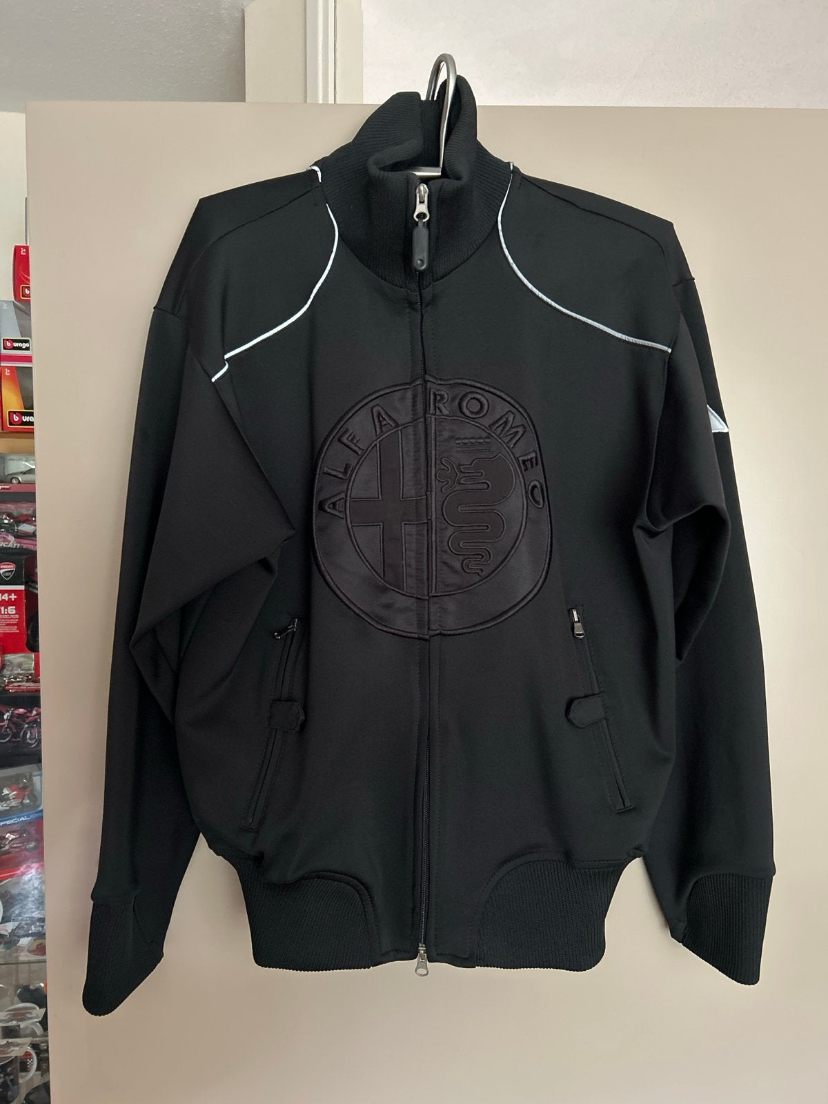 Alfa Romeo Trainingsjack Zwart - Maat XXL, Ophalen of Verzenden, Zo goed als nieuw, Overige maten, Zwart