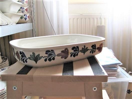 Boerenbont kleine rechthoekige ovenschaal Boerenbond, Gebruikt, Ophalen of Verzenden, Schaal of Schalen, Aardewerk