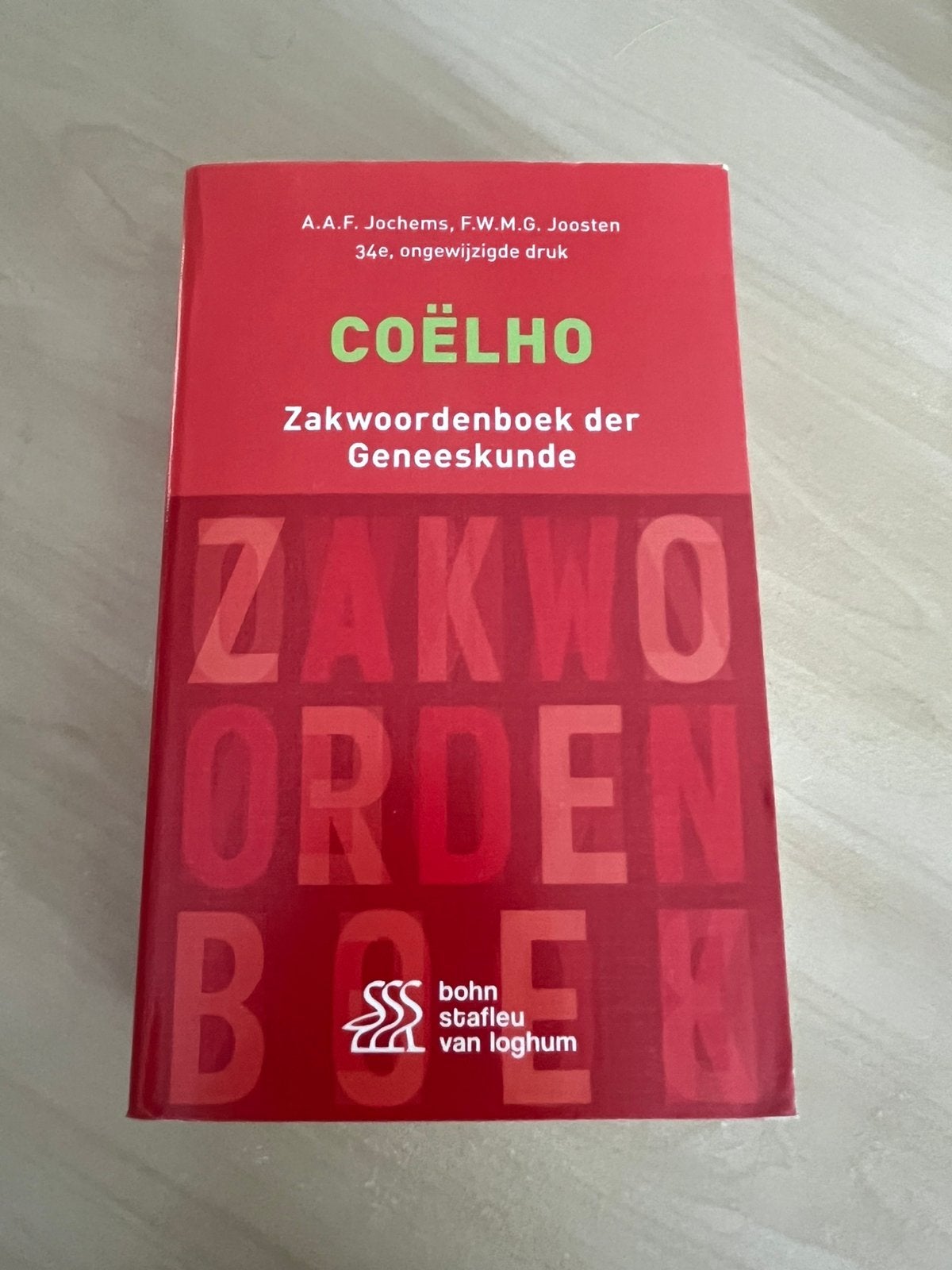 Coëlho Zakwoordenboek der Geneeskunde, Ophalen of Verzenden, Zo goed als nieuw