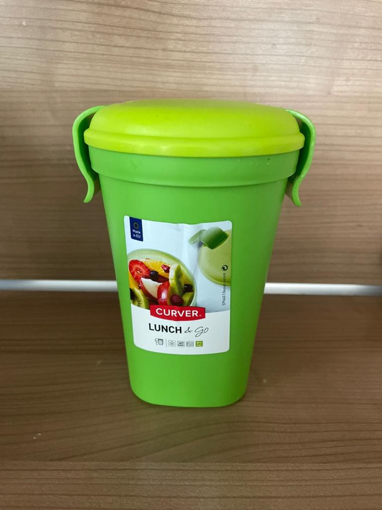 Curver Lunch & Go Beker - Groen, Kunststof, Ophalen of Verzenden, Zo goed als nieuw, Overige merken