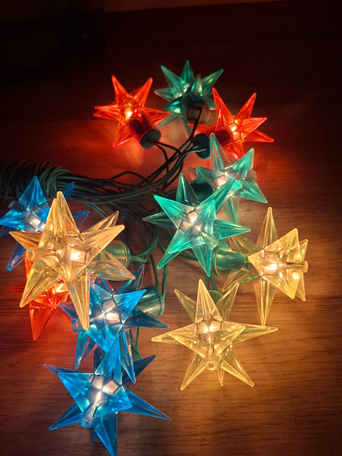oude vintage kerstverlichting sterren, Ophalen of Verzenden