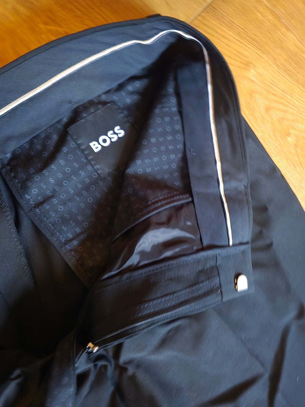 (ONGEDRAGEN) BOSS Slim Fit Pantalon 100% wol, Maat 52/54 (L), BOSS, Zwart, Nieuw