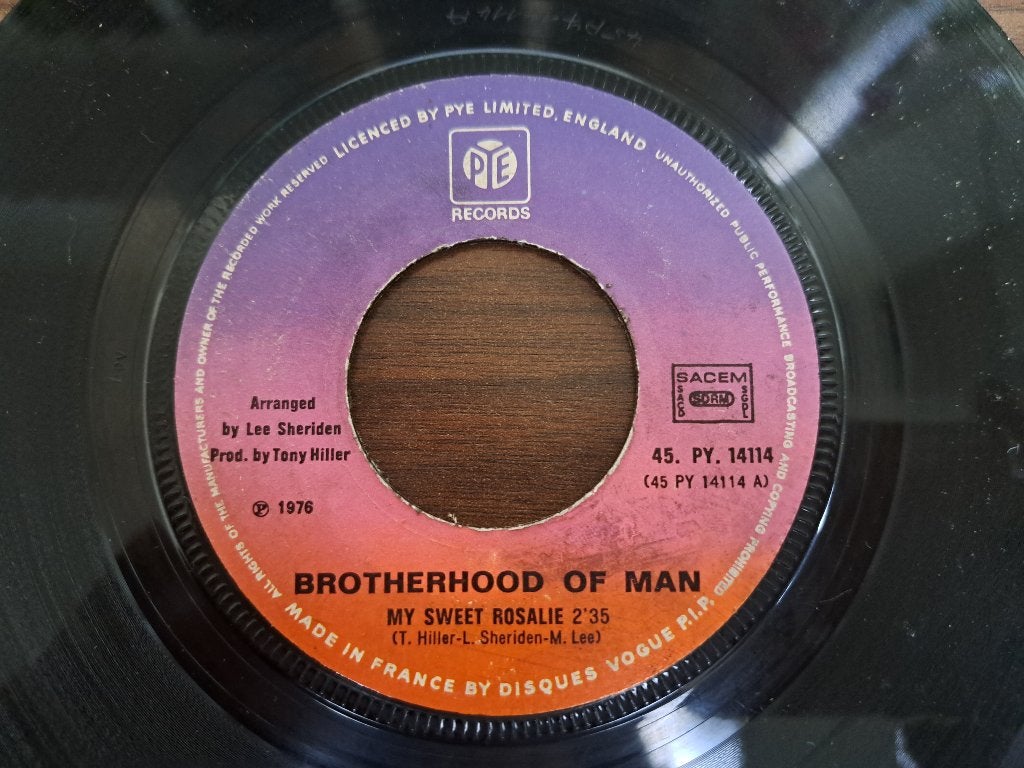 Brotherhood Of Man – My Sweet Rosalie, 7 inch, Ophalen of Verzenden, Zo goed als nieuw, Pop