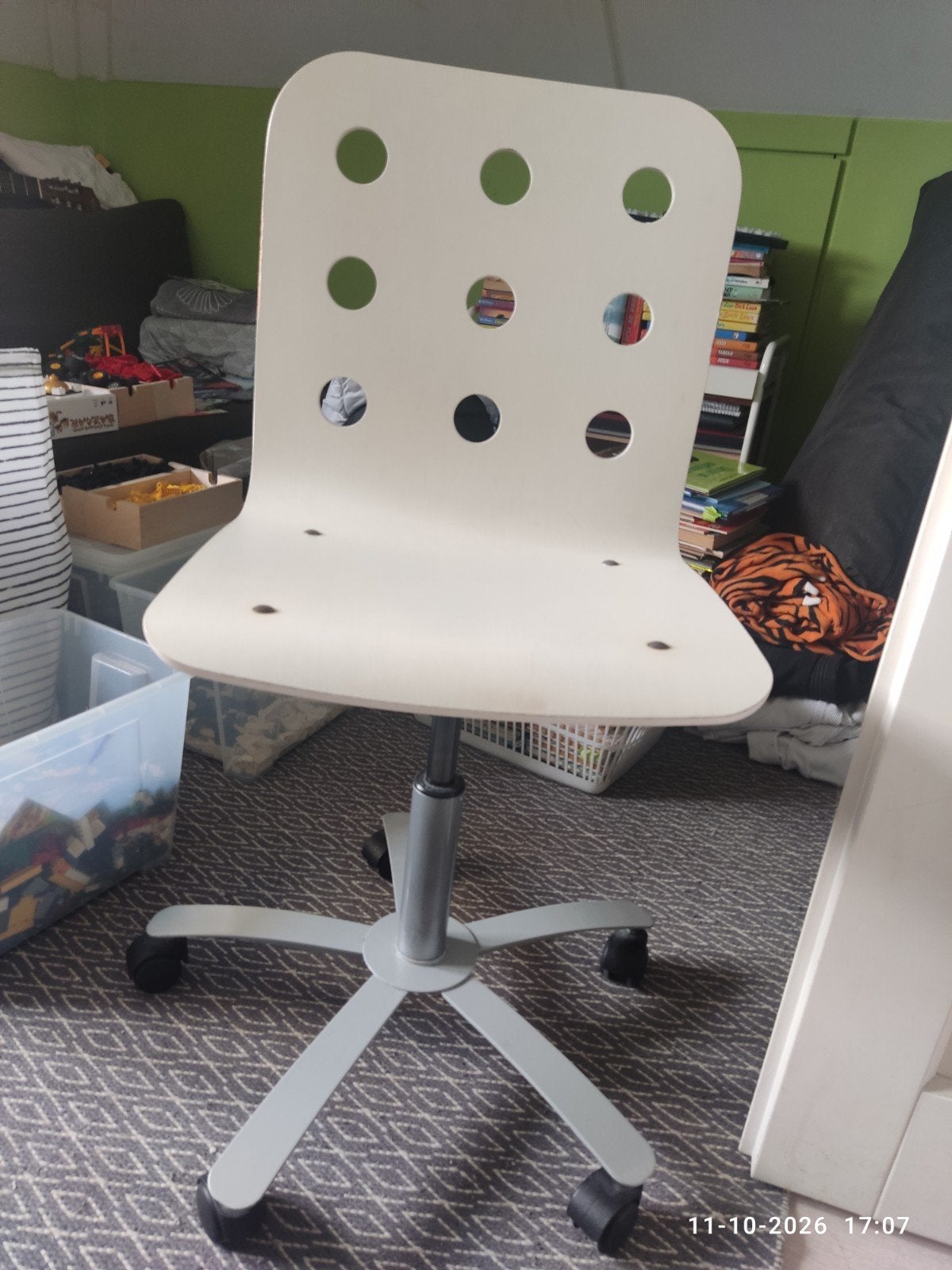 Ikea houten bureaustoel - Gebruikt, Ophalen, Gebruikt, Overige kleuren, Bureaustoel