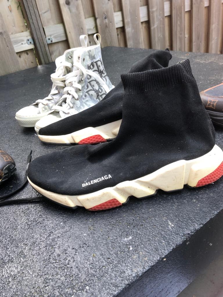 Balenciaga Speed Trainer Sneakers Maat 44, Ophalen of Verzenden, Gedragen, Zwart, Sneakers of Gympen