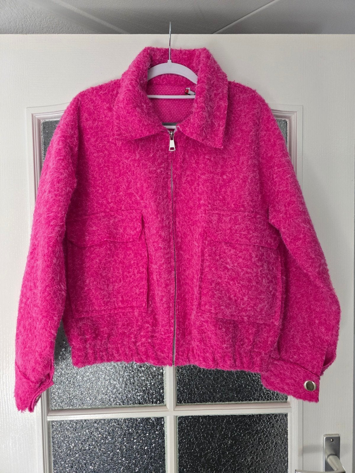 nieuwe jas bomber fuchsia 40 42 44, Kleding | Dames, Ophalen of Verzenden, Nieuw, Maat 42/44 (L), Roze
