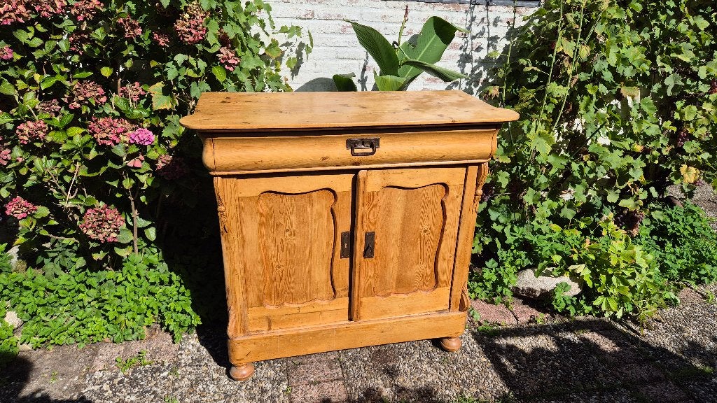 Antiek houten Biedermeier meidenkast, Antiek en Kunst, Antiek | Meubels | Kasten, Ophalen of Verzenden