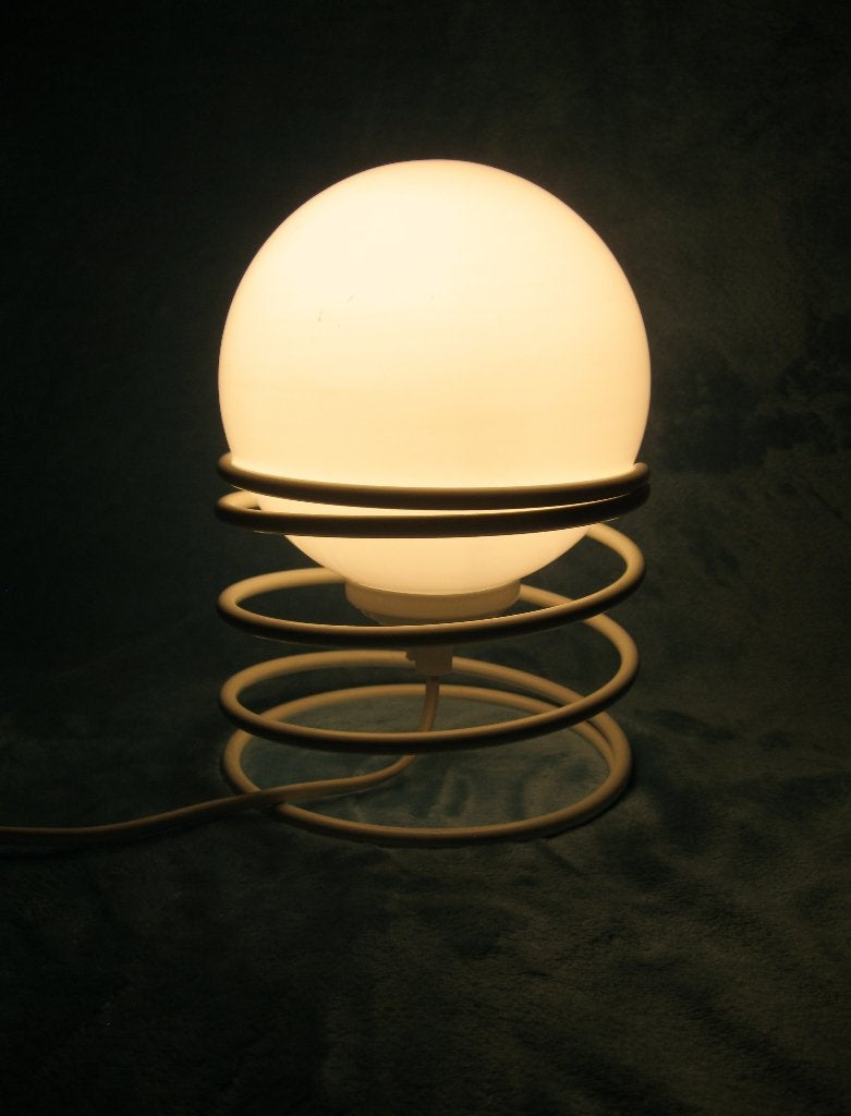 Opaline 1970 Woja design lamp met schakelaar., Ophalen