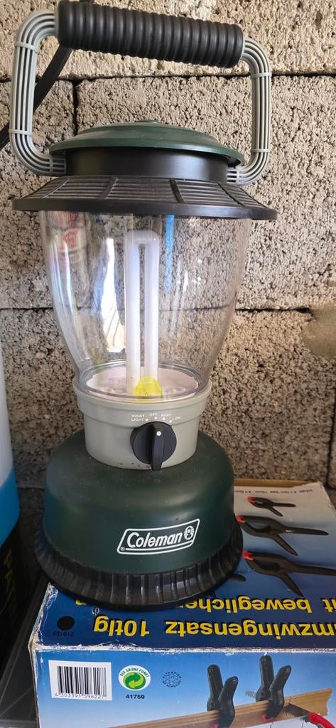 Camping lamp groen, Ophalen, Gebruikt