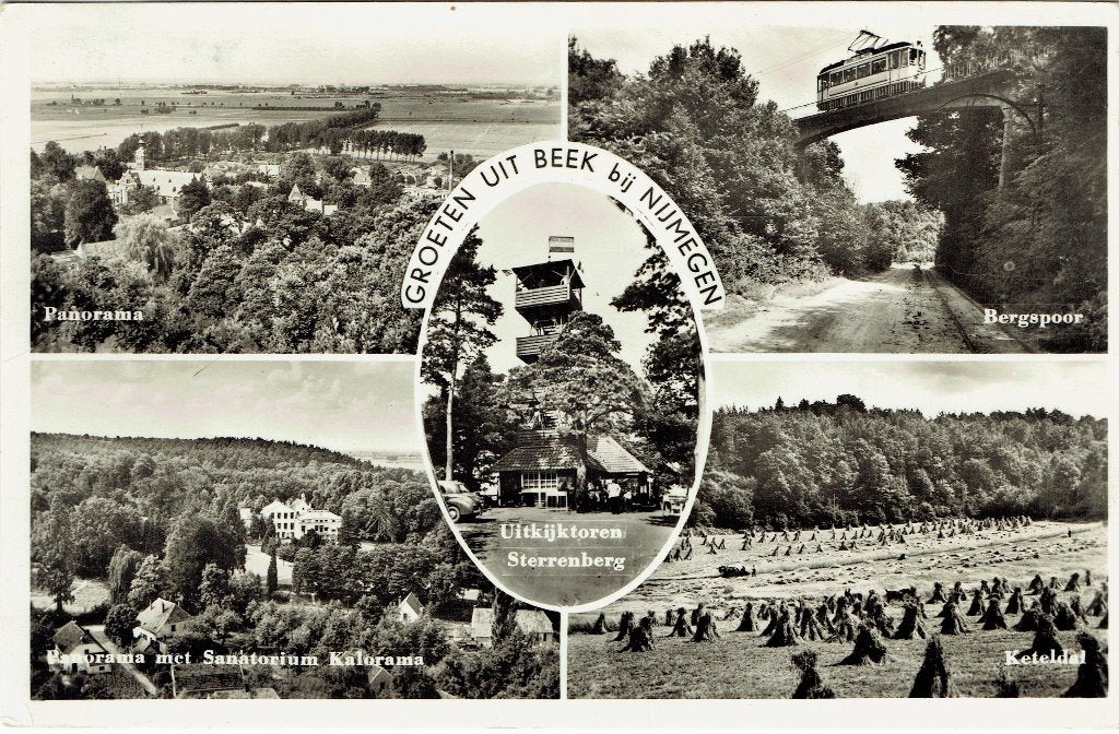 Ansichtkaart Beek (Nijmegen) Multiview, Verzenden, 1940 tot 1960, Gelopen, Gelderland