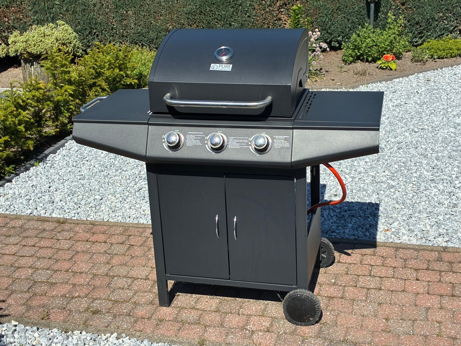 Gasbarbecue compleet met gasfles, Ophalen, Zo goed als nieuw