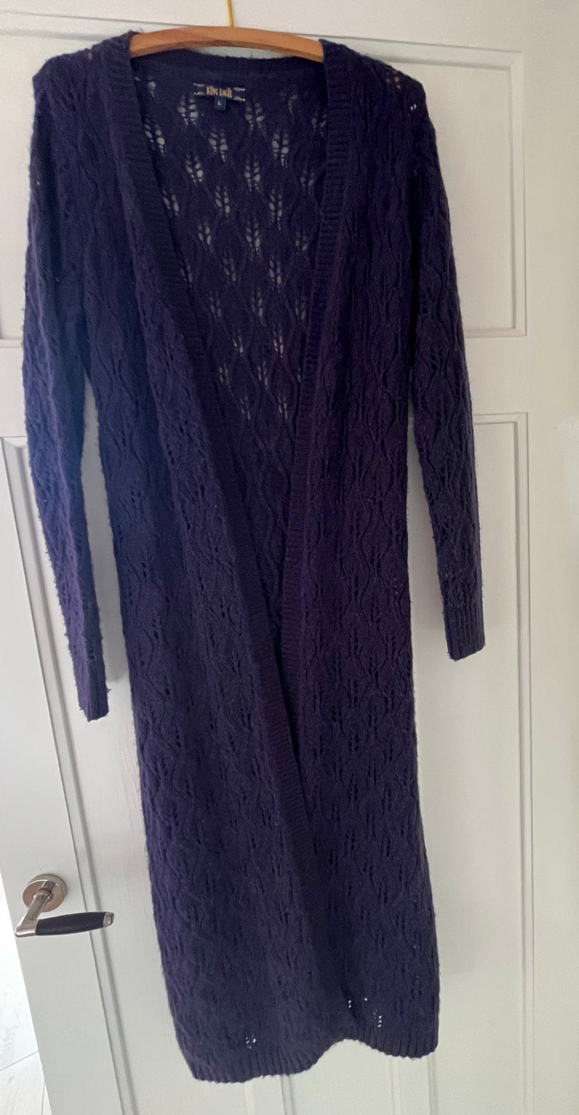 Lang vest van King Louie, maat 40, Kleding | Dames, Ophalen of Verzenden, Zo goed als nieuw, Maat 38/40 (M), Blauw