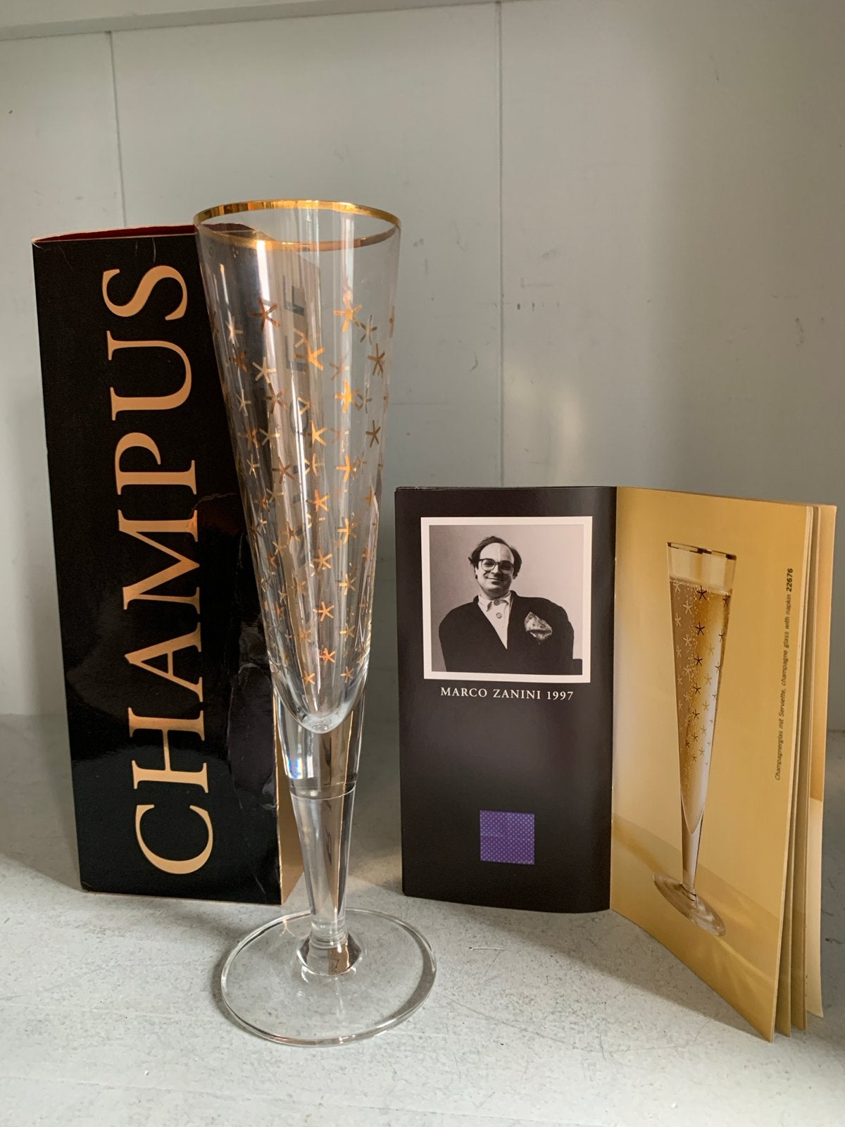 Ritzenhoff Champus Champagneglas Marco Zanini 1997, Ophalen of Verzenden