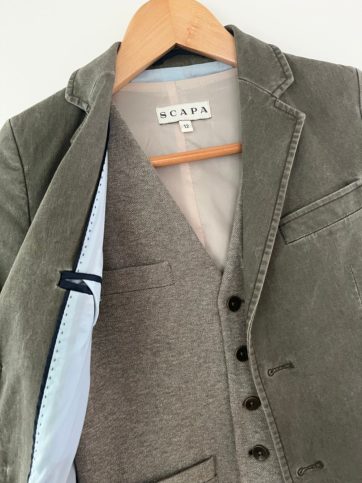 Scapa jasje (maat 10) en gilet (maat 12), Ophalen of Verzenden, Gebruikt, Jongen