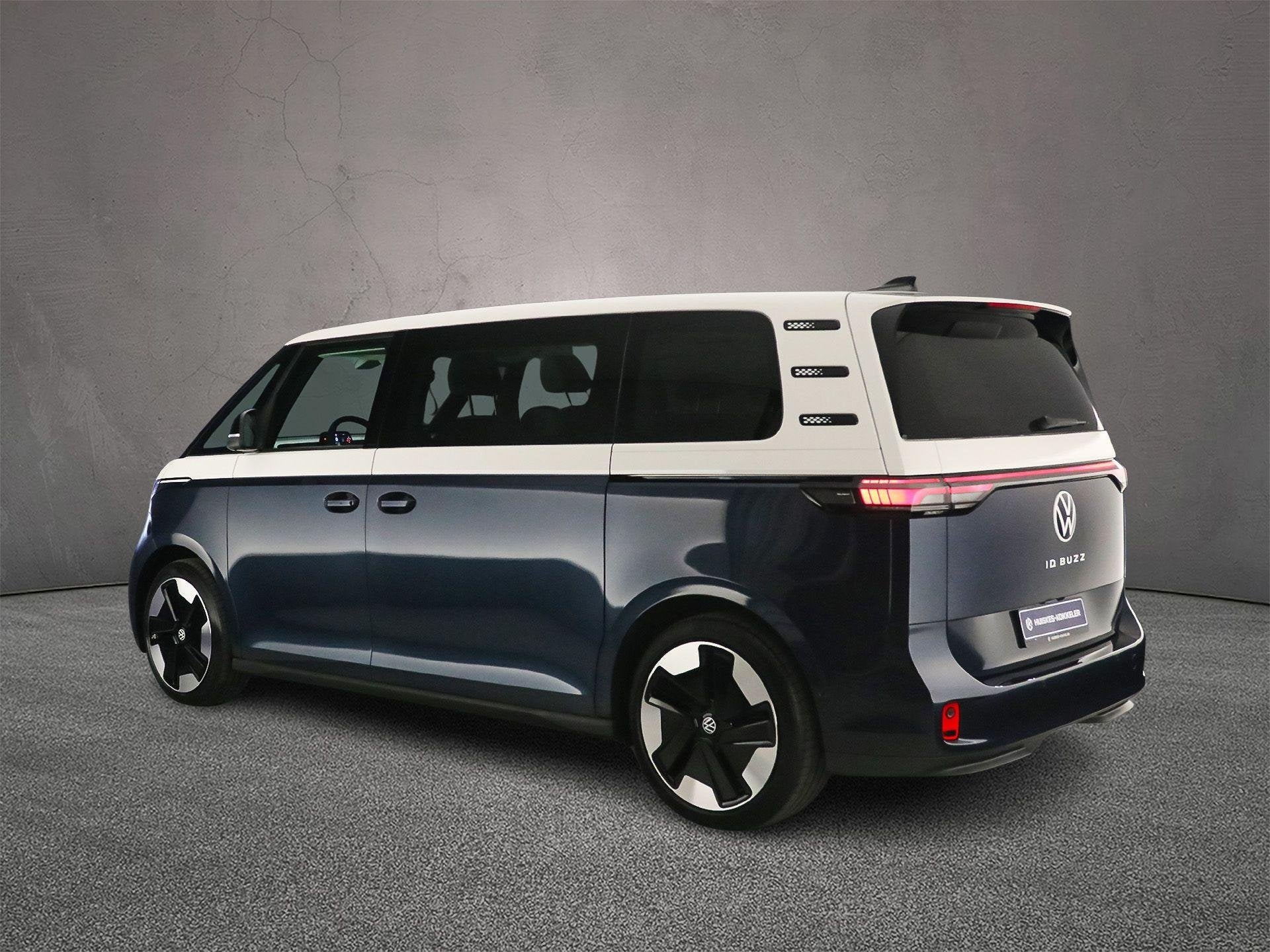 Volkswagen ID. Buzz Pro Bulli 286PK 86 kWh LWB 7p. | 2027 mo, Auto's, Achterwielaandrijving, Blauw, Nieuw, 483 km
