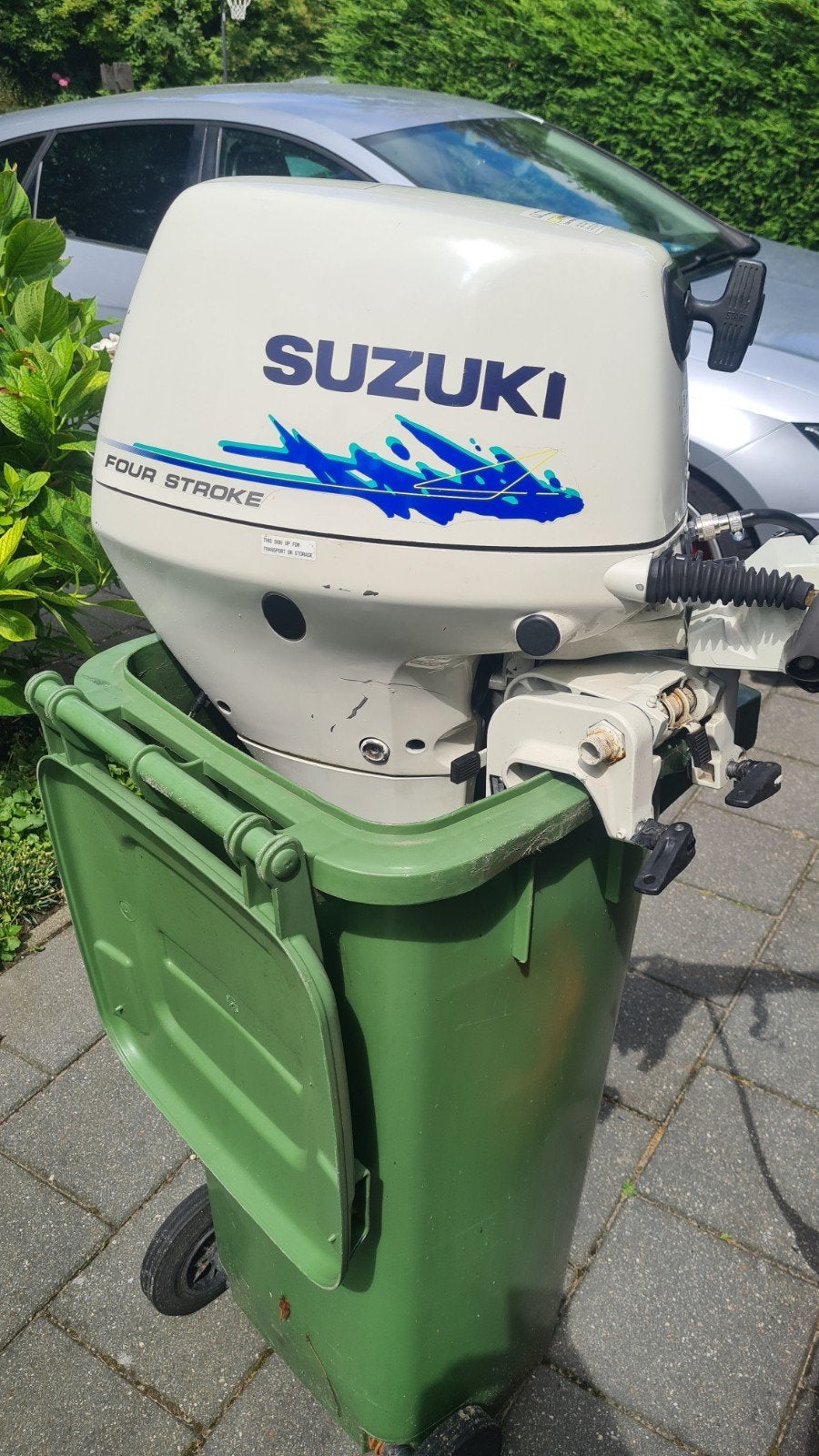 9.9pk Suzuki takt kortstaart nette motor loopt en koelt goed, Watersport en Boten, Buiten- en Binnenboordmotoren, Ophalen, Gebruikt