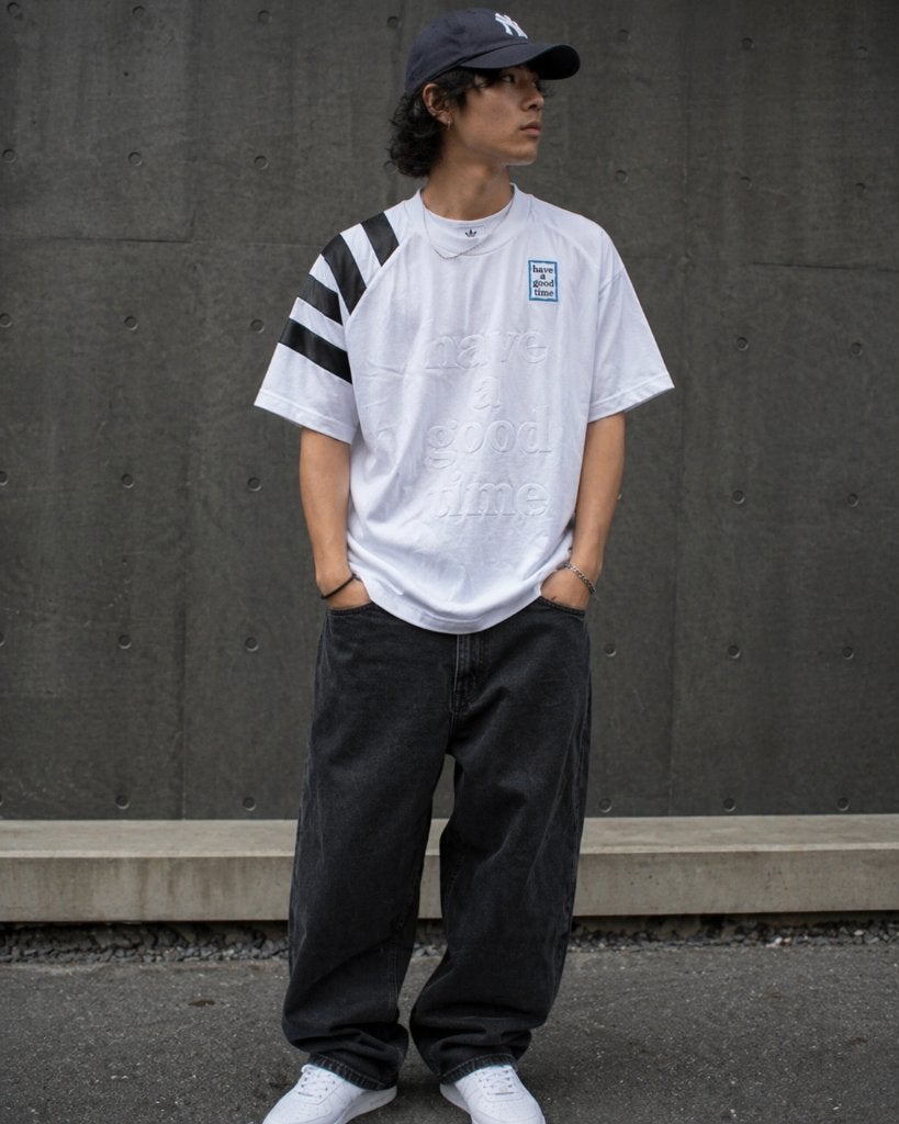Adidas x Have a good time t-shirt | M, Kleding | Heren, T-shirts, Maat 48/50 (M), Wit, Ophalen of Verzenden, Zo goed als nieuw
