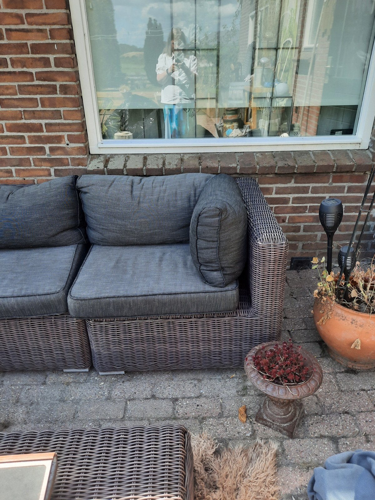 loungeset, Tuin en Terras, Ophalen, Zo goed als nieuw, Kunststof