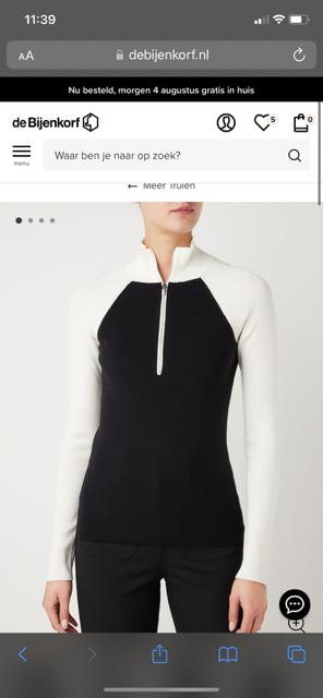 Reiss Wollen Trui (S), Ophalen, Reiss, Wit, Zo goed als nieuw