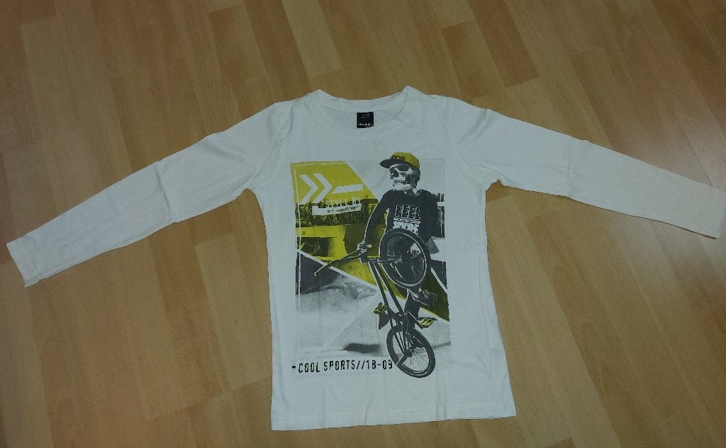 Wit longsleeve, Kinderen en Baby's, Kinderkleding | Maat 134, Chapter Young, Ophalen of Verzenden, Zo goed als nieuw, Shirt of Longsleeve
