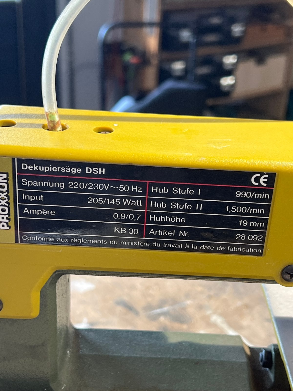 Proxxon DSH Decoupeerzaag - Perfect voor Fijn Zaagwerk, Gebruikt, Decoupeerzaag, Ophalen of Verzenden, 30 tot 70 mm