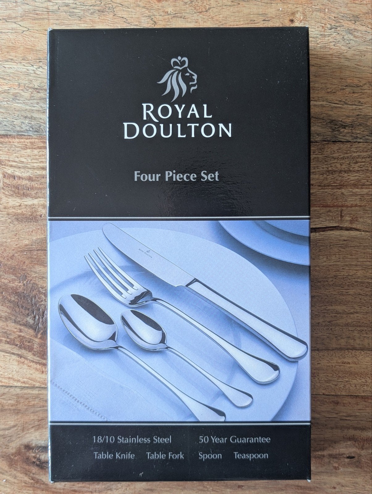 Royal Doulton 4-delige bestekset van 18/10 roestvrij staal, Ophalen