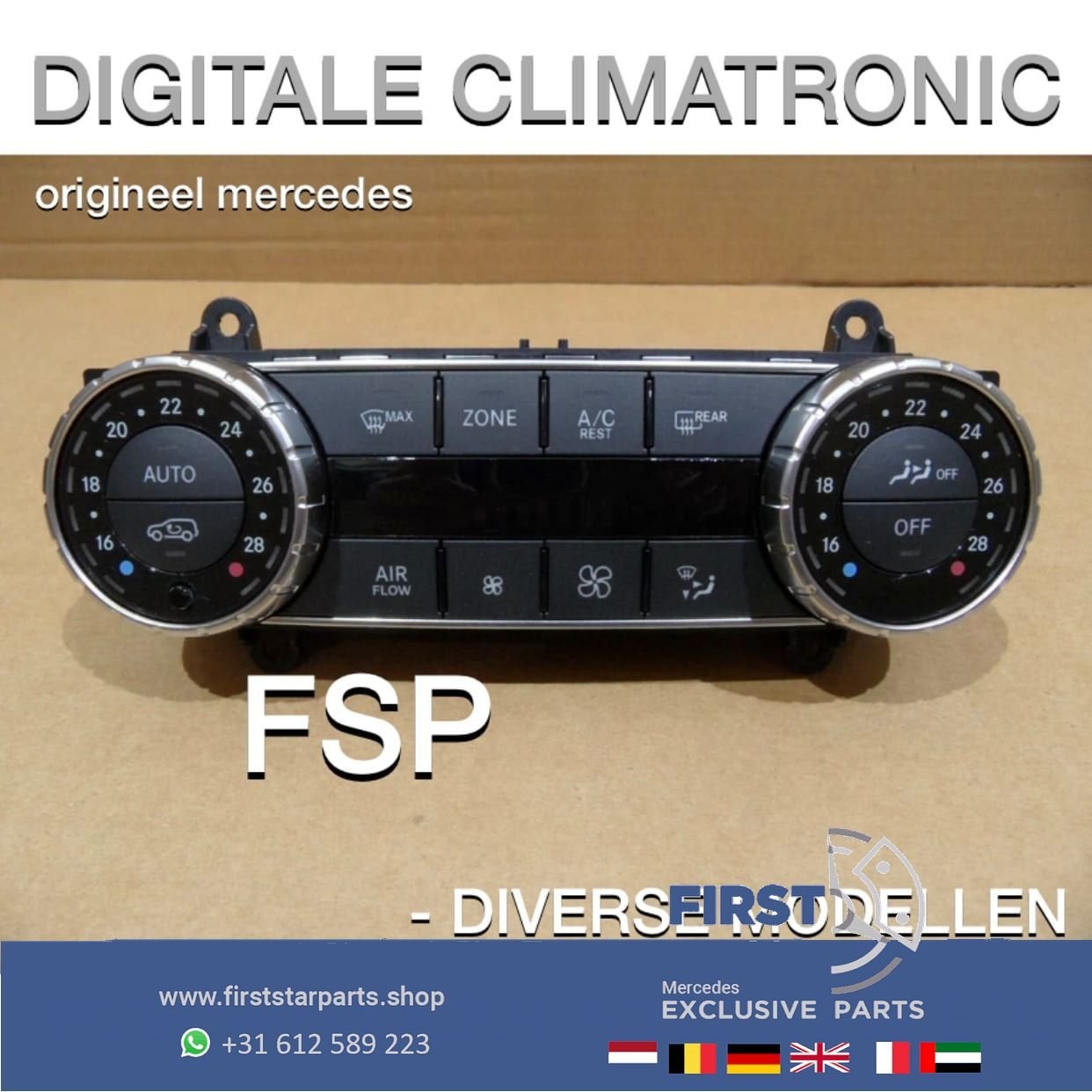 Kachel airco climate control schakelaar Mercedes W204 W212 W, Auto-onderdelen, Gebruikt, -, Ophalen of Verzenden, -