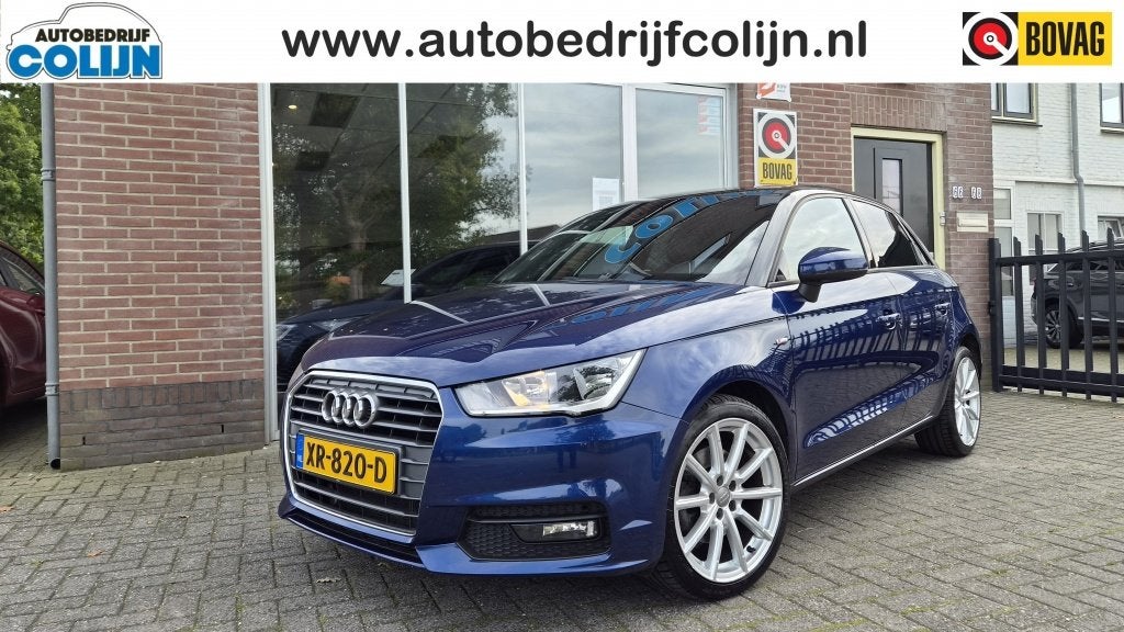 Audi A1 Sportback 1.4 TFSI Sport Pro Line S-Line Automaat, K, Auto's, Dealer onderhouden, 125 pk, 4 cilinders, Blauw