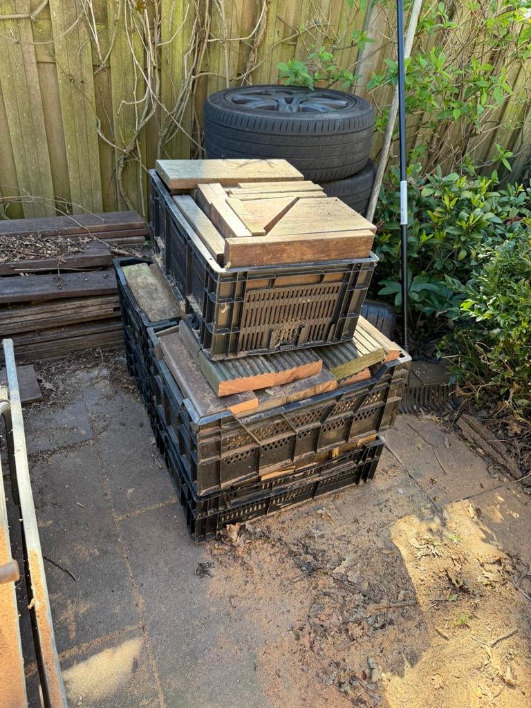 Haardhout , hardhout , blokken hout, Tuin en Terras, Haardhout, Minder dan 3 m³, Ophalen